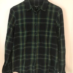 Madewell Flannel Long Sleeve Shirt (size small)